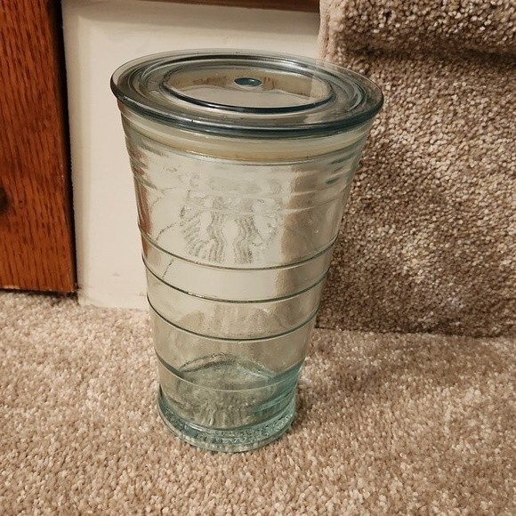 Starbucks Clear Glass Recycled Materials Tumbler 16oz - Picture 2 of 7
